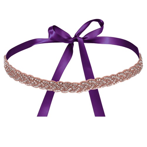 Bridal belt 2cm rose gold - belt,