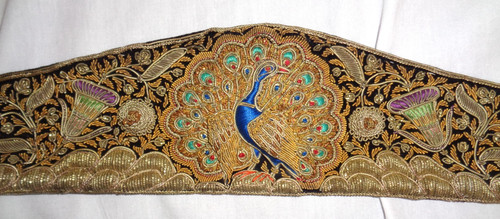 Vintage velvet peacock - vintage,