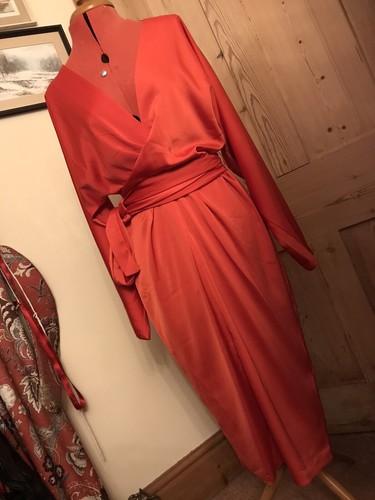 Asos red silky dress wrap - red,