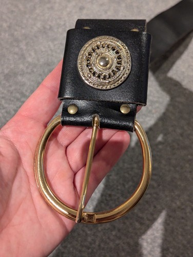 Wide leather belt womens - belt, m