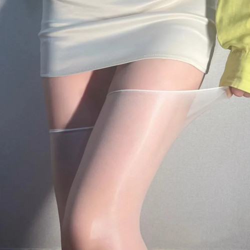 Oil shiny silk stockings - 1d,