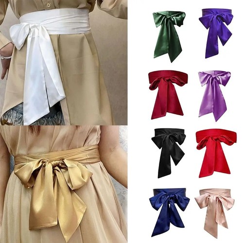Thick wedding satin sash belt - thick,