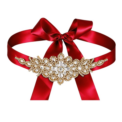 Bridal belt 4cm wide gold - bridal,