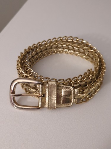 1980s gold tone metal chain - 1980s,