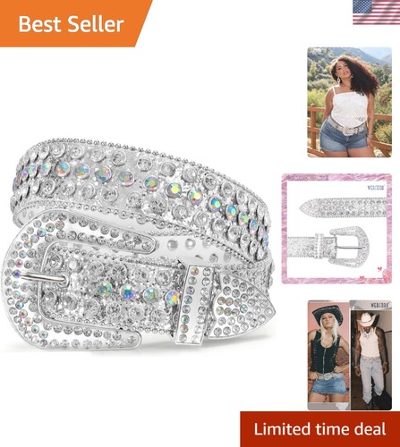 Sparkling rhinestone waist - rhinestone,