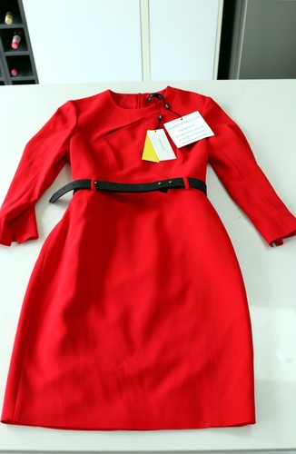 Karen millen red belted - red,
