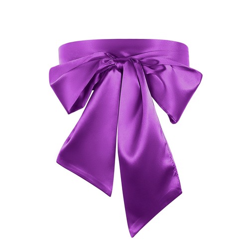 Purple satin waist belts for - waist,