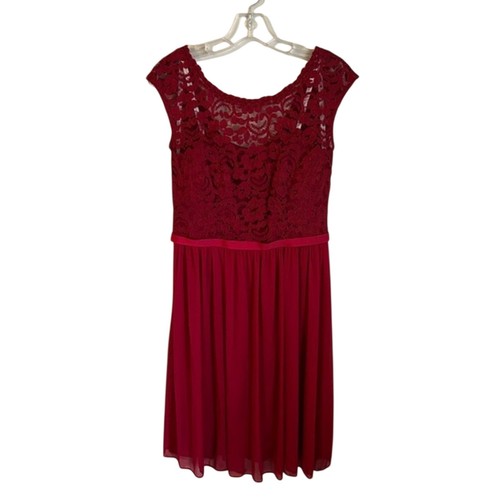 Davids bridal red lace - red,