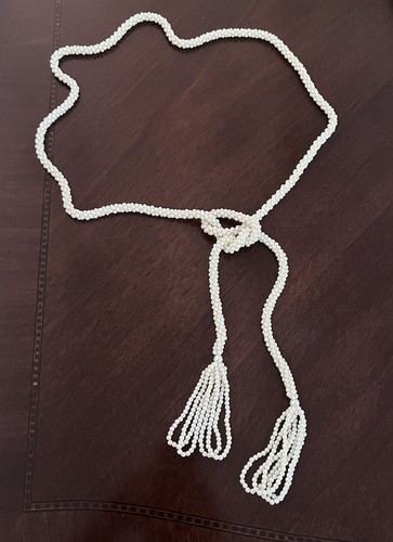 Vintage beaded faux pearl - beaded,