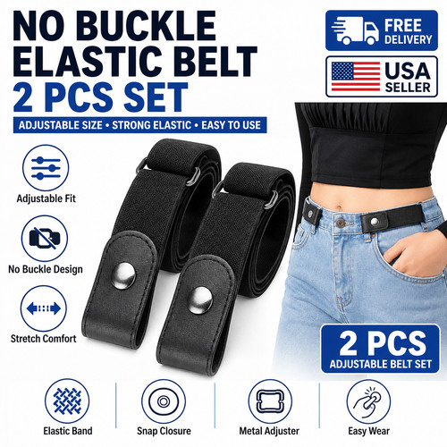 Pack buckle elastic belt - elastic,