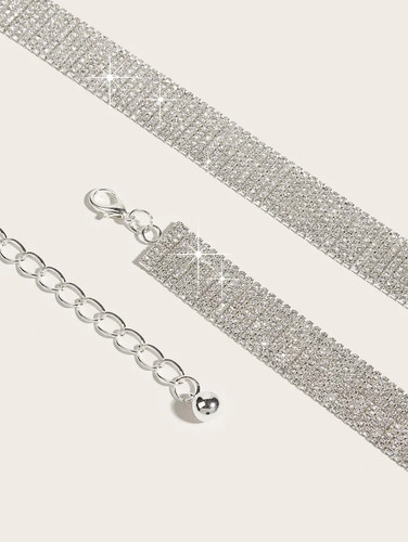 Rhinestone party dress chain - rhinestone,